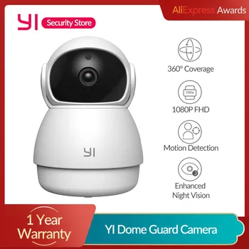 YI Dome Stráže IP Kamera 1080P Smart Home Nočné Videnie Pohybu, Alarm Bezpečnostný monitorovací Systém