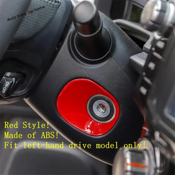 Yimaautotrims Kľúčový Otvor naštartovaním Motora Zapaľovanie Tlačidlo Krúžok Kryt Výbava ABS vhodné Pre Toyota 4Runner 2010 - 2019 Interiérové Lišty