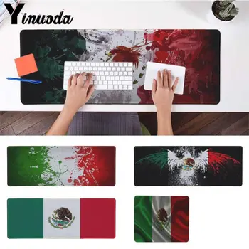 Yinuoda Mexiko vlajka podložka pod myš hráč hrať rohože Veľkosť 30x90cm 40x90cm ležiak/malé stôl pad Herné Mousepads
