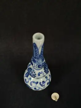 YIZHU CULTUER UMELECKÉ Zbierky Čínske Staré blue-a-biely Porcelán Kvet šnupavý tabak Fľašu, Dekorácie, Darčeky