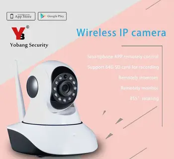Yobang Bezpečnosti Najnovšie krytý Bezdrôtová IP kamera HD Nočné Videnie IP Kamery Surveillance Camera Wifi kamera