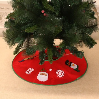 YOMDID 70 cm Strom Sukne Vianočný Stromček Červené Kryt netkanej Textílie, Vianočné Dekorácie pre Domov Nový Rok 2020 Dekor Navidad
