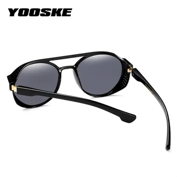 YOOSKE Slnečné Okuliare pre Mužov Retro Hippie Okuliare Kolo Steampunk slnečné Okuliare Retro Móda a Trendy Produkty