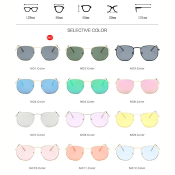 Yoovos Kovové Klasické Ženy/Muži Okuliare Značky Dizajnér Zrkadlo Slnečné Okuliare Ženskej Módy Jazdy Okuliare Vintage Oculos De Sol