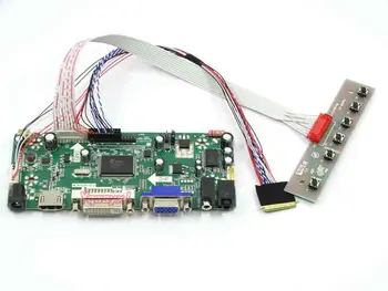 Yqwsyxl riadiacej Dosky Monitora Držiak pre LP140WH4-TLC1 HDMI+DVI+VGA LCD LED displej Regulátora Rada Ovládač