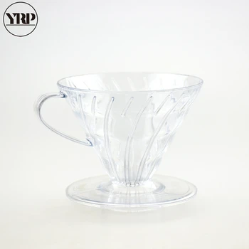 YRP V60coffee filter opakovane Tepelne-odolné Živice Kávy Dripper Papier Kužeľ Filtre, Barista, nástroje, Zalejeme Kávy Pohár
