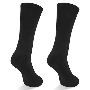 YUEDGE Značky Mens Black Odvod Priedušná Vankúš Pohodlie Bavlna Bežné Športy, Cyklistické Posádky Ponožky(5 Párov/Bal.)