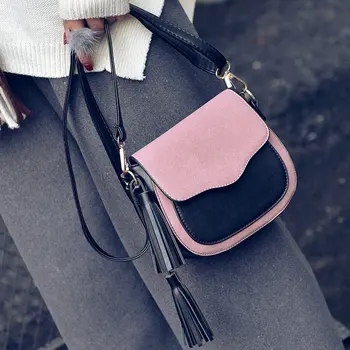 Yuhua, 2020 nový trend ženy kabelky, retro jednoduché klapka, módna taška cez rameno, strapec ozdoby žena messenger taška.