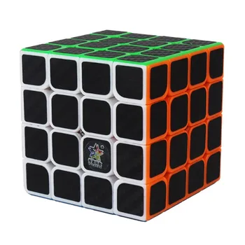 Yuxin karbónová Nálepka 4x4x4 Rýchlosť Magic Cube 4*4*4 Cubo Magico 4x4 Profesionálne Mozgu Teaser Puzzle, Hračky Pre Deti Darček