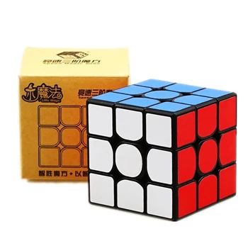Yuxin Niečo Magické Kocky 3x3 Black Stickerless 3x3x3 Cubo Magico Profesionálne žiadne nálepky Rýchlosť Kocky, Puzzle, Hračky Pre Deti lol