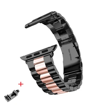 Z nehrdzavejúcej ocele iwatch pásmo pre apple hodinky 6/se/5/4/3/2/1 40 mm 44 mm popruhu kovový náramok pre iwatch 38mm 42mm náramok slučky