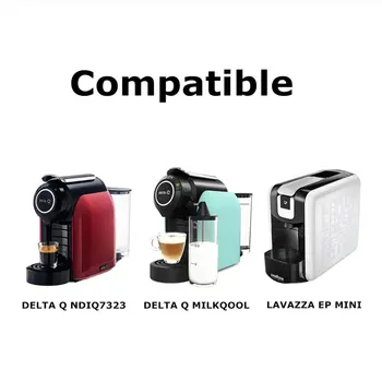 Z nehrdzavejúcej ocele Naplniteľné Kávové Kapsule Pod Filter Dripper Tamper Kompatibilný s DELTA Q/ kávovar