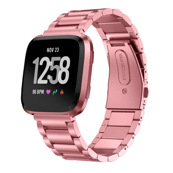 Z nehrdzavejúcej Ocele pásmo pre Fitbit Naopak/Versa2/Lite Smart hodinky replacment popruh 316L Kovový Náramok Fitbit Naopak 2 zápästie pásu