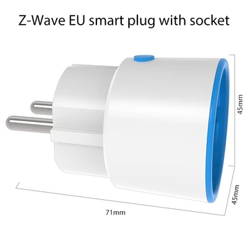 Z-Wave Plus EÚ Smart Power Zástrčku S Výkonom Funkcie Monitorovania