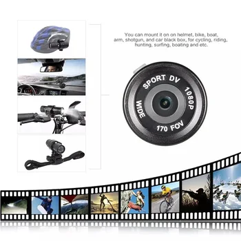 Zbraň Kamera Mini HD Lov Kamera 1080P Video Rekordér DV Chodník Fotoaparát Pochodeň Videokamera pre Puška Prilba Bicykel s Pištoľou Mount