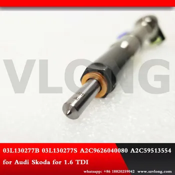 Zbrusu nový injektor 03L130277B A2C59513554 pre Audi Skoda 1,6 TDI 03L130277S A2C9626040080