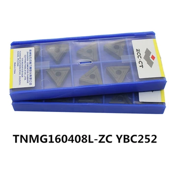 ZCC.CT TNMG160408R-ZC YBC251/TNMG160408L-ZC YBC251/TNMG160408R-ZC YBC252/TNMG160408L-ZC YBC252 CNC karbidu vložky 10PCS/BOX