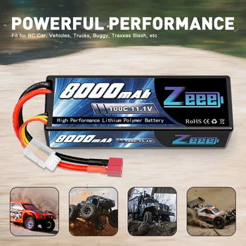 Zeee Lipo Batérie 11.1 V 8000mAh 100C 3S Lipo Batérie s Dekani Konektor pre RC Auta, RC Truck Truggy FPV Lietadlo, Loď Buggy
