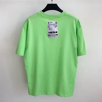 Zelená Vetements T shirt Muži Ženy 1:1 Vysokej kvality Veľké značky Vetements Tees Vetements t-shirts