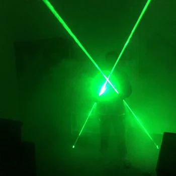 Zelený Laser Meč Mini Dual Smer Fáze Laser Man Show Obojstrannú Široký Lúč, Laser Dvojité Laserové Pero Tanec Dj Show