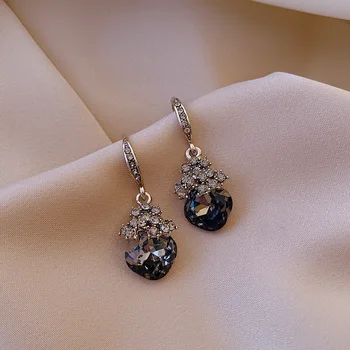 Zeojrlly Módy Klasické Srdce Ženy Visieť Nové Náušnice Náušnice Ženy Retro Malé Elegantné Kórejský Šperky