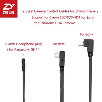 Zhiyun Fotoaparát Gimbal Ovládací Kábel Micro USB k certifikátom ctia Kábel ZW-certifikátom ctia-002 pre Panasonic GH4 Fotoaparát Accesorios