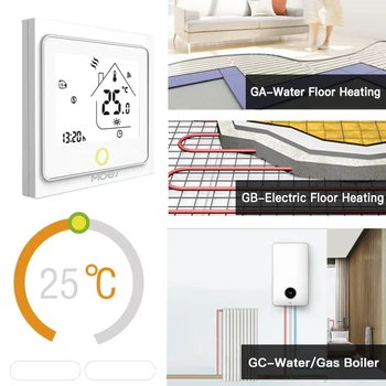 ZigBee Inteligentný Termostat Programovateľný Regulátor Teploty Regulátor Teploty S Alexa Domovská Stránka Google Smart Home