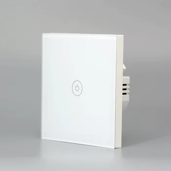 Zigbee Smart Touch Light Switch Č Neutrálne Fire Wire Tuya 86 presklený Panel Prepínať EÚ 1/2/3 Gang Pracovať s Google Domov Alexa