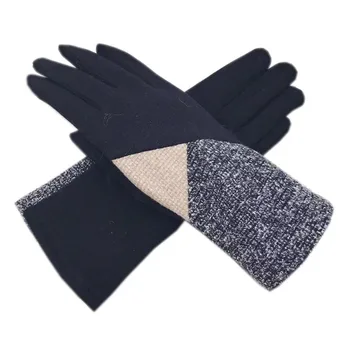 Zimné dámske rukavice módne rukavice zápästia ohrievačov nové super mäkké Lycra veľké veľkosti rukavice outdoorové športy jazdy na koni black 202