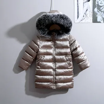 Zimné Nové Baby Boy Šaty deti bundy Pre Dievčatá Módne Snowsuit hoodies teplé Detí bavlna Čalúnená vrchné oblečenie oblečenie