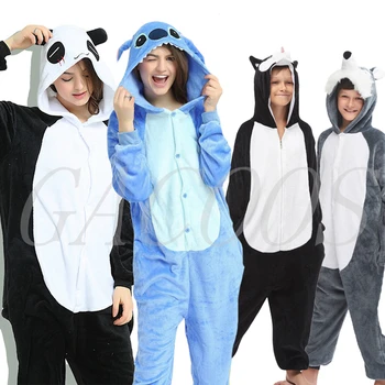 Zimné Pyžamo Jednorožec Deti Anime Deti, oblečenie pre voľný čas pre Chlapcov, Dievčatá Pyjama Steh Sleepwear Panda Pijama Infantil 10 12 14 16 18Y