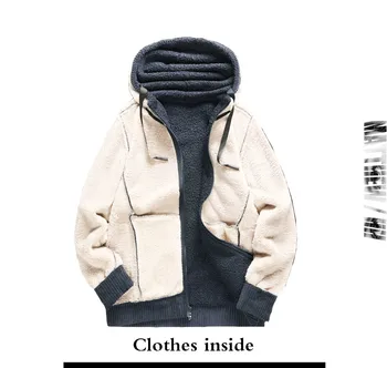 Zimné pánske dlhý kabát mužov zips s kapucňou hrubý kabát business casual módy kabát L019
