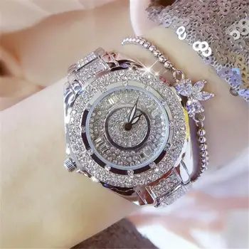 Zlaté Hodinky Ženy, Luxusné Značky Relogio Masculino Dámy Quartz Hodinky Slávny Darčeky Pre Dievčatá Drahokamu Top náramkové hodinky 2020 часы
