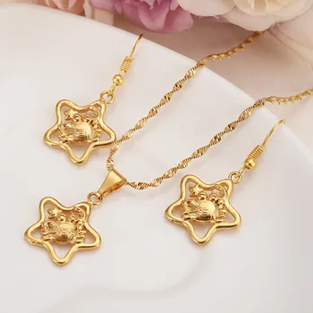Zlaté šperky sady 12 Súhvezdí náušnice prívesok Náhrdelníky pre Ženy, Dievčatá charms diy Dvanásť Horoskop Star Sign deti Bijoux