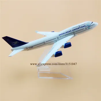 Zliatiny Kovov Aerolineas Argentinas B747 Airlines Model Lietadla Boeing 747 Dýchacích ciest Rovine Model Postaviť Lietadlo Deti Darčeky 16 cm