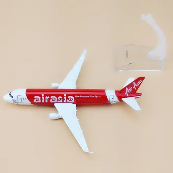 Zliatiny Kovov Červená Air Asia Airlines A320 Lietadlo Model Ázia Airbus 320 Dýchacích ciest Rovine Model Lietadla Deti Darčeky 16 cm