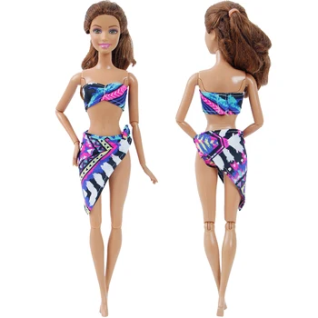 Zmiešaný Štýl 3 Ks/Sada Módne Bábiky Plavky, Bikiny, Leto, Pláž Plavky Farebné Oblečenie pre Bábiku Barbie Príslušenstvo Dievčatá Hračky