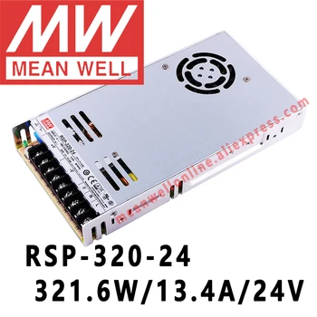 Znamená Dobre RSP-320-24 meanwell 24VDC/13.4 A/321W Jeden Výstup s PFC Funkcia Napájanie on-line obchod