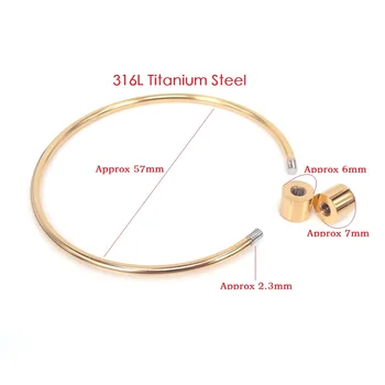 Značka 316L titánové ocele bangles mužov módne kovové čistého zlata farba putá prívesky pre mužov, ženy strany valentín šperky vinking