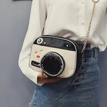 Značka dizajnér dámy messenger reťazca fotoaparát tvar, dizajn, malé námestie, taška Messenger taška mäkká PU kože lete rameno