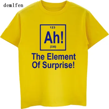 Značka Muži T-shirt Nové Prekvapenie Periodickej Tabuľke Geek Vedy T Shirt Mužov Vtipné Krátke Sleeve T-shirt Pohode Tees