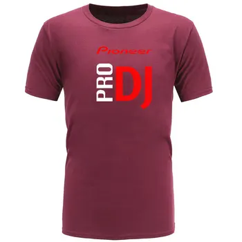 Značka t shirt mužov 2018 nové Módne Pioneer DJ PRO List Vytlačený Módne Kolo Krku T-košele pánske tričko krátky rukáv