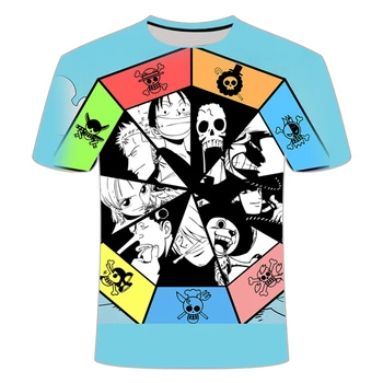 Značka Wereld Kaart T-shirt Grappige T-shirts Zomer Režim Anime Tričko 3D T-shirt Heren Kleding Topy Tees 2019 nieuwe