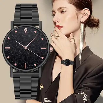 Značka Ženy hodinky Luxusné Bussiness Quartz Hodinky z Nerezovej Ocele Dámske Náramkové hodinky Bežné Hodinky Darček Hodiny relogio feminino