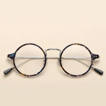 Značky Retro Kolo Ženy Muži Okuliare Vintage Optické Jasné Okuliare Krátkozrakosť Predpis Okuliare Ručné Jednoduché Okuliare