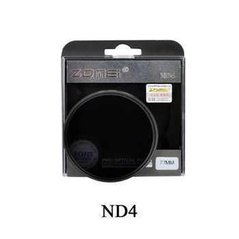 Zomei Neutrálne kamery ND filter set kit 52mm 58mm 62mm 67mm 77mm 82mm ŽÚ2 ŽÚ4 ND8 pre SLR fotoaparátu DSLR Univerzálny objektív