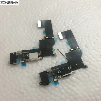 ZONBEMA 50pcs Nabíjačku Nabíjací Port USB Dock Konektor pre Slúchadlá Audio Jack Flex Kábel Pre iPhone SE 5SE