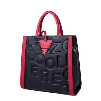 ZOOLER Červená Rukoväť Módne originálne kožené tašky cez Rameno ženy, luxusné Značky kabelky žena tote tašky dizajnér bolsas femeninas