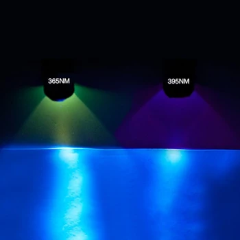 Zoom UV pracovných mini ultrafialové uv baterka 365nm Čiernym svetlom uv horák, 395nm 14500 Nabíjateľná Batéria alebo batéria AA lampa
