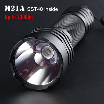 Zostava M21A LED Baterka s SST40 Led Linterna 21700 Pochodeň Bleskové Svetlo, Vysoko Výkonný Lanterna Kempovanie Turistika Taktické Svetlo